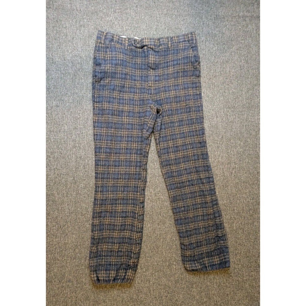 Daks London New York Wool‎ Blend Pants Vintage Trousers Check Plaid  32x29